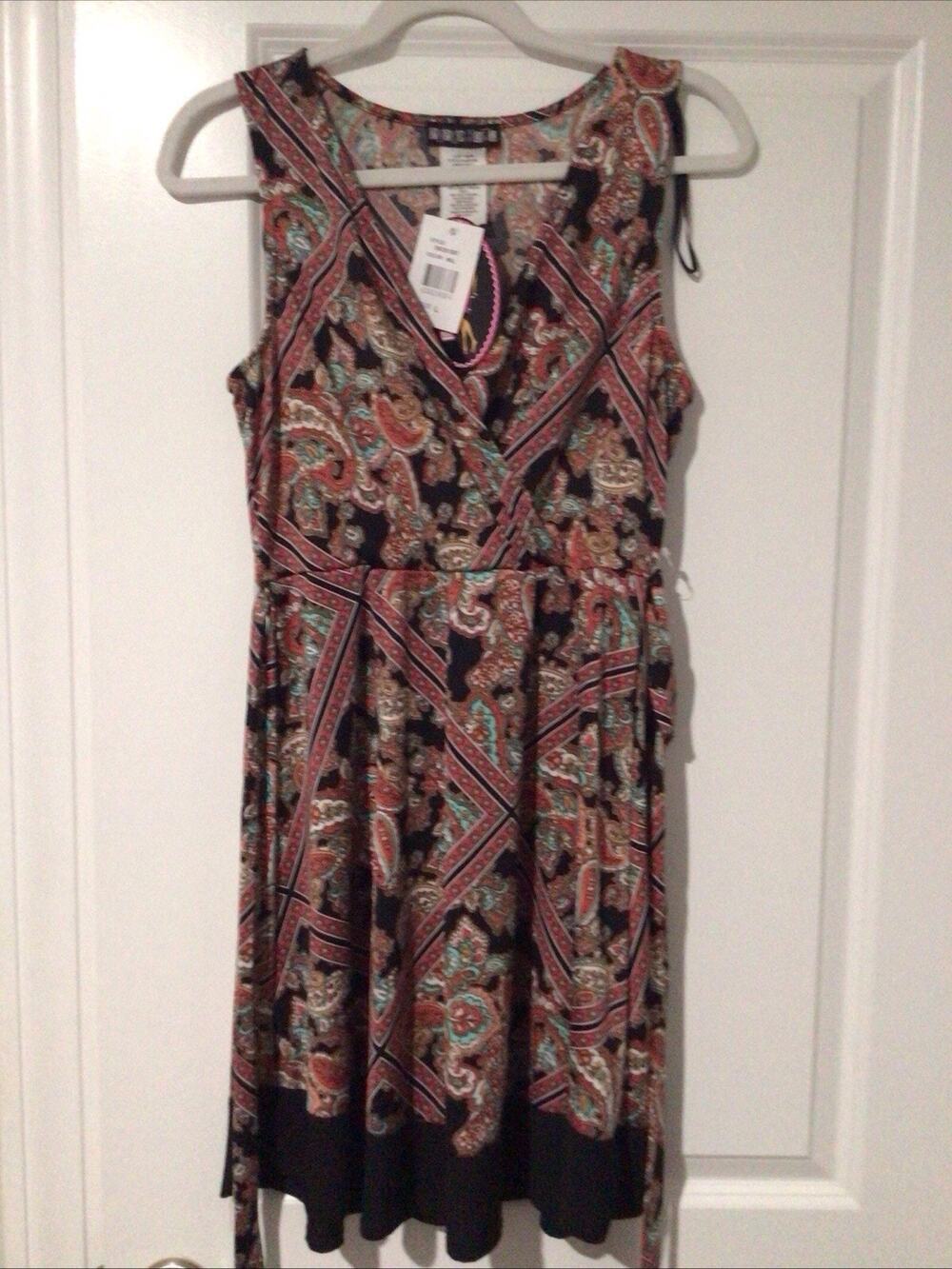 Paper Doll Dress Women’s Juniors Sz Small Sundress Paisley NWT Multicolor New